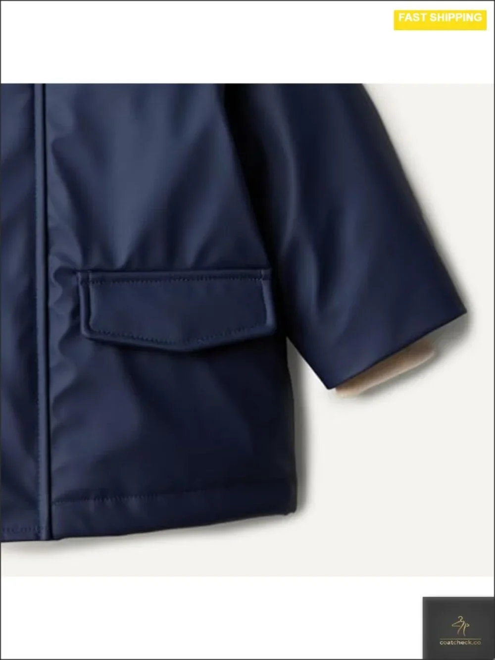 Water-Repellent Toddler Boys' Jacket with Quilted Lining